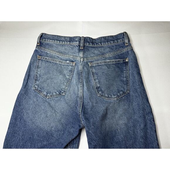 MNG Mango Denim Women's Wide Leg Blue Denim Jeans - Size 6 (29x30.5) - Picture 4 of 6